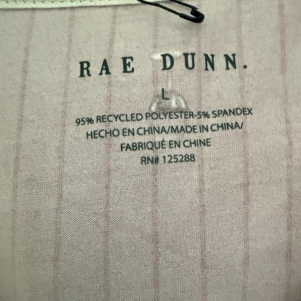 Rae Dunn 3 Pc Striped Wine Glass Pajama Set - Picture 8 of 9